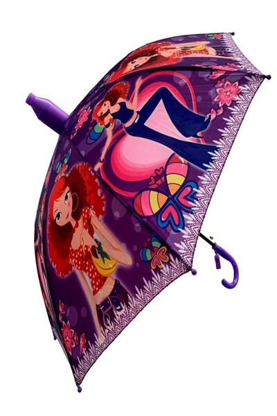 MELFSHOP Bardaklı Şemsiye Kız Model Mor Şemsiye