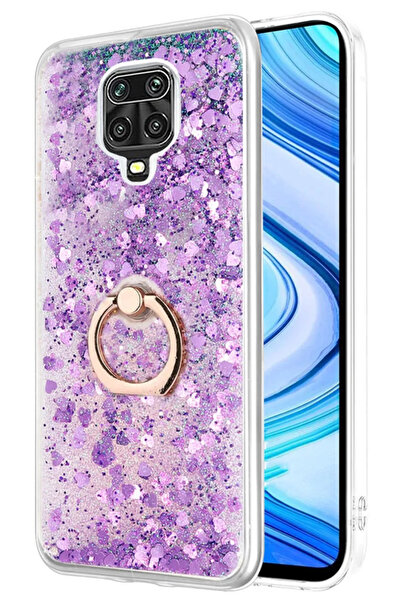 BCNCASE Redmi Note 9 Pro ve Note 9 S Kılıf Yüzüklü Standlı Korumalı Şeffaf Si...