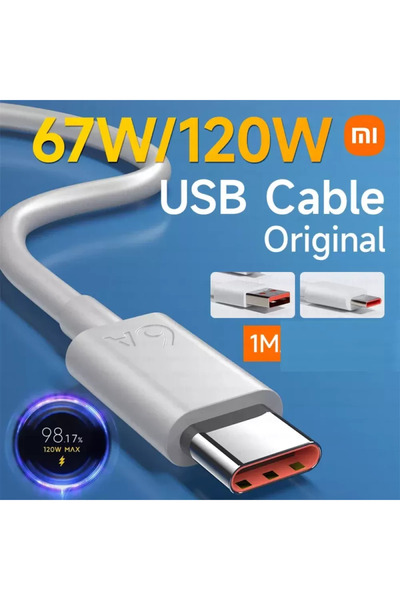 valya Max 120W Mi Turbo Kablo Saniye Göstergeli 6A Type-c Kablo