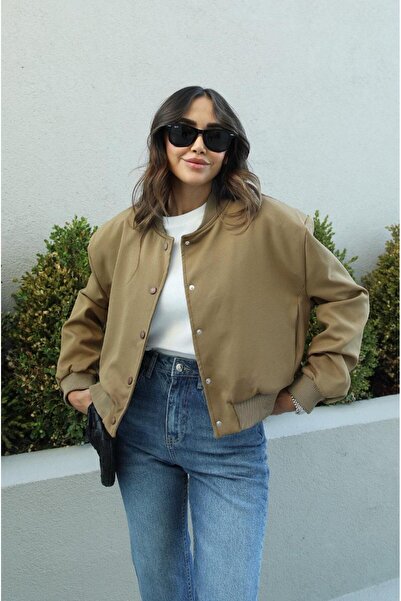 Havoş Vanessa Camel Bomber Jacket