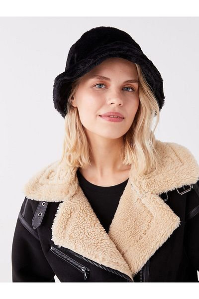 LC Waikiki Lcwk Women's Sheepskin Bucket Hat