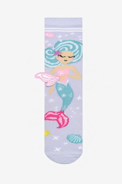 Penti Лилави чорапи с панталон Mermaid Wings за момиче