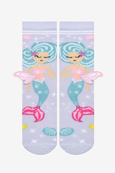 Penti Лилави чорапи с панталон Mermaid Wings за момиче
