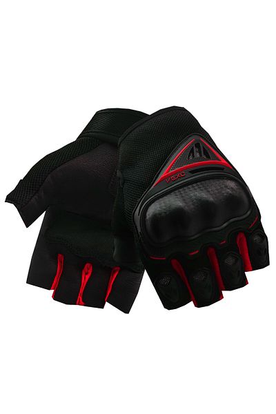 Vexo Santa 2 Summer Motorcycle Gloves Black-Red