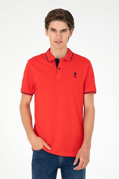 U.S. Polo Assn. Men's Red Basic T-Shirt 50284631 -Vr030