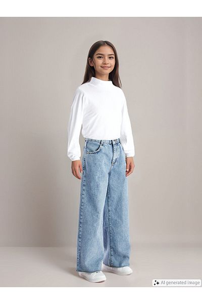 LC Waikiki Pantaloni pentru fete cu talie elastică reglabilă