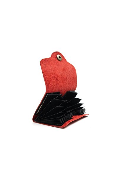 AiryFooT Hakiki Deri Akordiyon Kartlık, Pratik 10 Kartlıklı Cüzdan