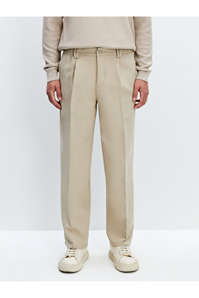 LC Waikiki LCW Vision Beige - Ανδρικό παντελόνι χαλαρής εφαρμογής