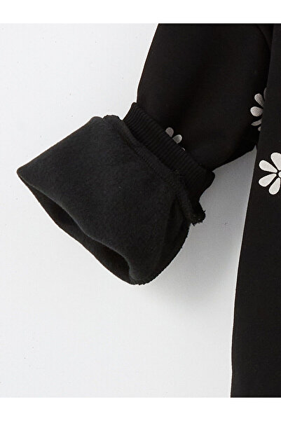 LC Waikiki Lcwk Бебешка яка с дебел флорален суичър за момиче