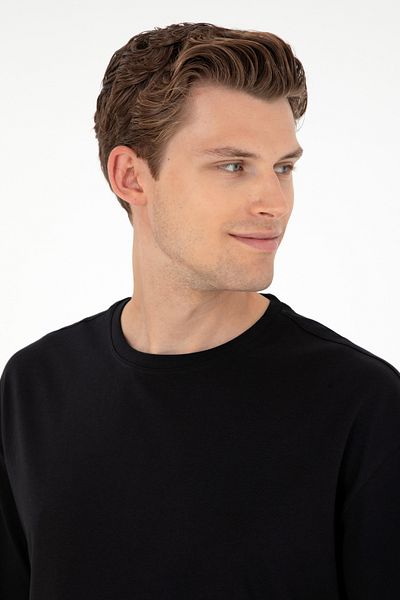 U.S. Polo Assn. Pánské černé tričko 50284630 -Vr046