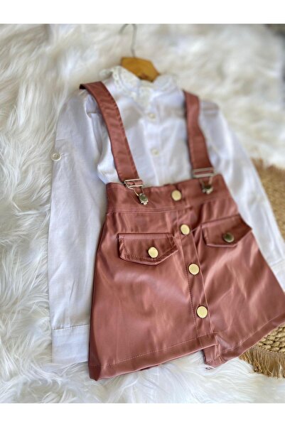 KOKOŞ BEBEK Shirted Leather Slopet Suit |   Between 3/6 Years