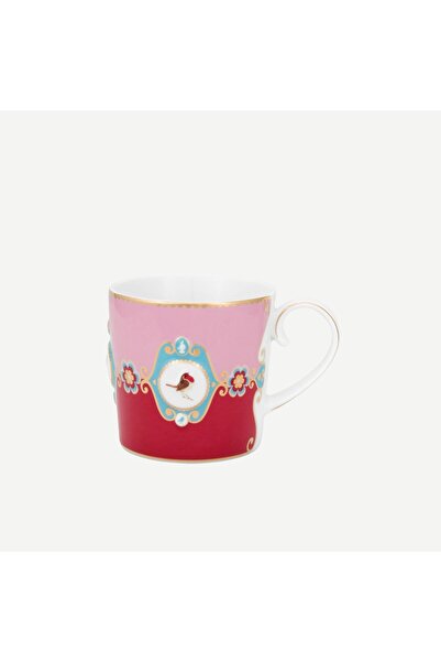 Pip Studio Love Birds Kırmızı Pembe Porselen Kupa 150 Ml