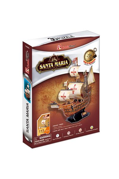 Cubic Fun Buymxx Cub/T4008H 3D 113 Piece Puzzle Santa Maria Ship Desiny 1082424