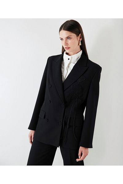 İpekyol Blazer with flower appliques