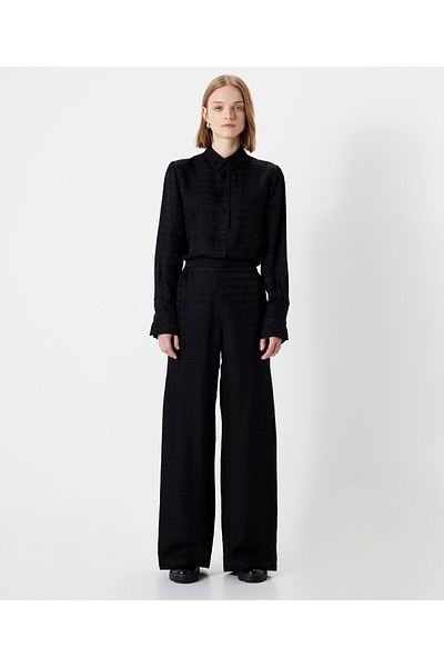 İpekyol Jacquard wide leg fit pants