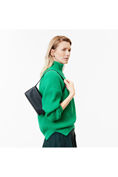 Lacoste Kadın Deri Siyah Omuz Çantası