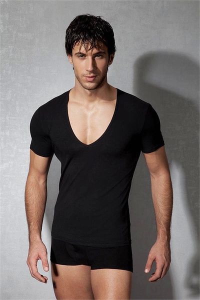 DEFNADA Doreanse Ripped Collar Men's T-shirt 2820