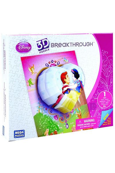 Mega Puzzles 125 Pieces 3d Puzzle D.princess Heart