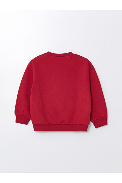 LC Waikiki Lw - Bisiklet Yaka Uzun Kollu Baskılı Kız Bebek Sweatshirt