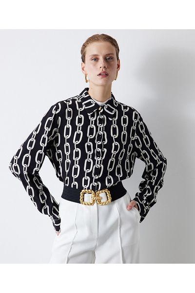İpekyol Chain pattern shirt