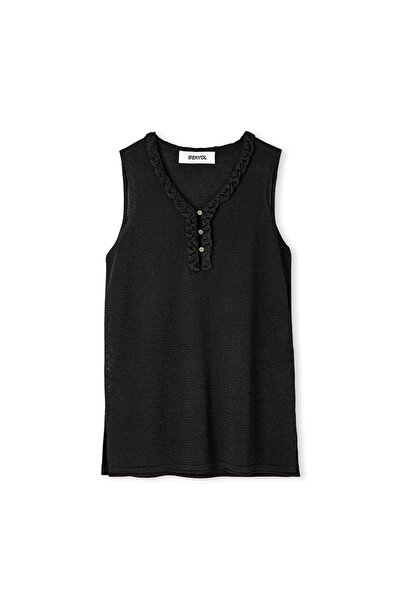 İpekyol Lurex tricottage with knitted stripes