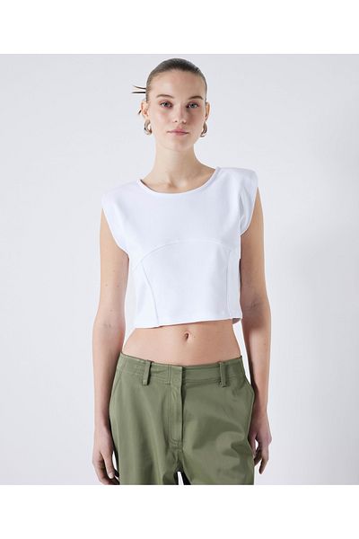 İpekyol Slim-Fit-Crop-T-Shirt