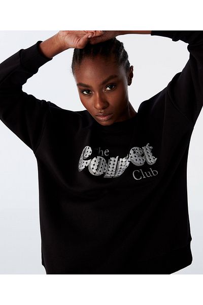 Twist Slogan Printed Sweatshirt