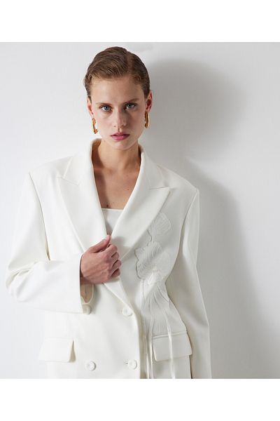 İpekyol Blazer with flower appliques