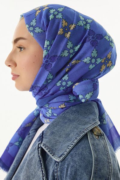 SOFT AKSESUAR Elegans Patterned Shawl