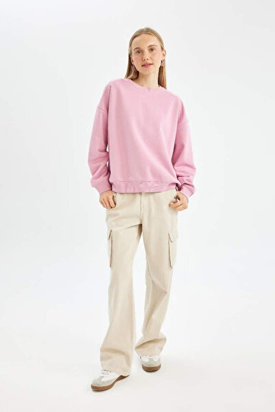 DeFacto Dfc Coool Oversize Crew Neck Sweatshirt - A4177Axpn450