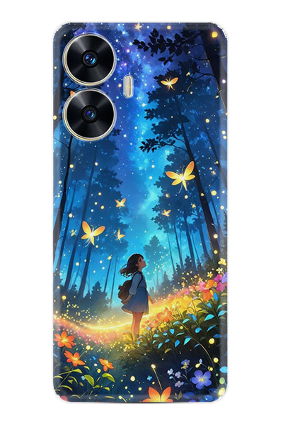 realme C55 Kılıf Boutique Baskılı Resimli Anime Butterfly Pcode -048