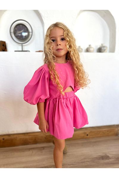 Balerinikizler Baby&Kids Suit Set with Balloon Skirt and Balloon Sleeve Detail