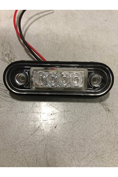 Universal 10 Adet Parmak Led Fristom Tipi Mercekli Kırmızı Led 12/24 Volt Kır