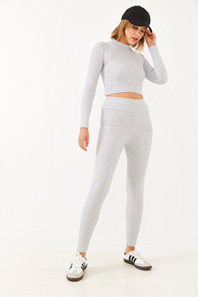 Bianco Lucci Colanți de damă Crop Bottom-Top Set 149 60251869