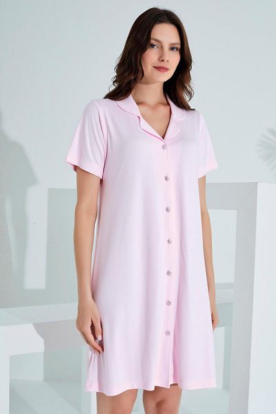 Etoile Bamboo Buttoned Neck Maternity Nightgown 30151-30154