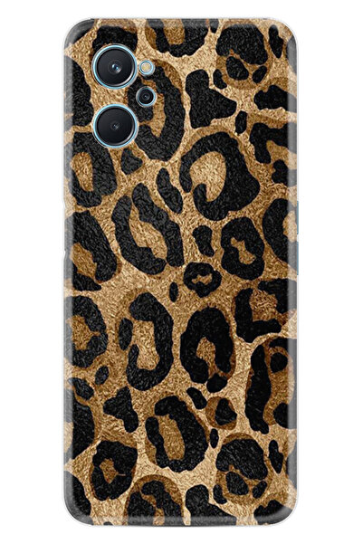 realme 9i Kılıf Boutique Baskılı Resimli Leopar Pcode -055