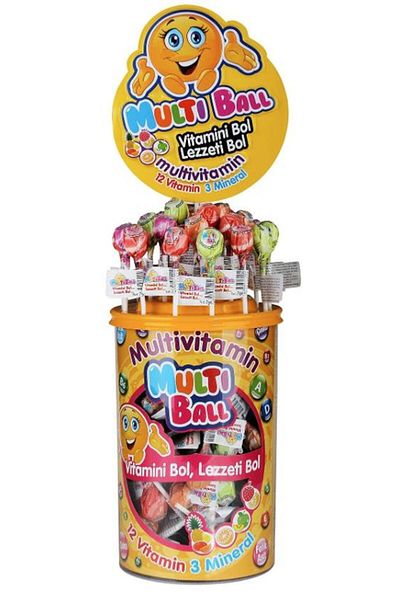 Multiball Pack of 150 Multiball Lollipop Multivitamin