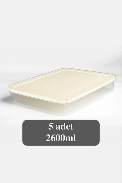 Mapple Home 5-Piece Microwave Refrigerator Organizer - 2600ml Storage Container for Freezer and Freeze