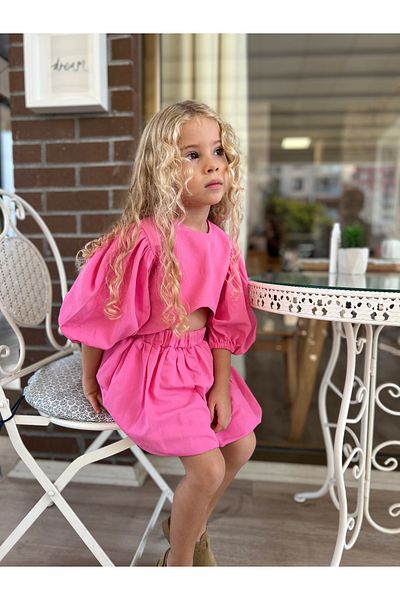 Balerinikizler Baby&Kids Suit Set with Balloon Skirt and Balloon Sleeve Detail