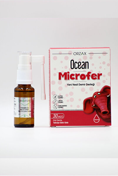 Ocean Ürün Paketi: Venatura Vitamin D3 Sprey 400 IU ve Ocean Microfer Yeni Ne...