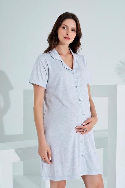 Etoile Νυχτικό εγκυμοσύνης Bamboo Long Buttoned Maternity 30151-30154