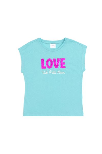 U.S. Polo Assn. Tricou pentru bicicletă Mint pentru fete 50283270 -vr090
