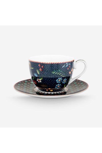 Pip Studio Berry Blues Blue Porcelain Teacup 280 ml