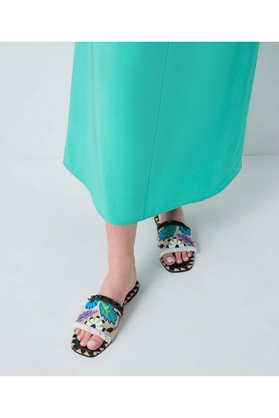 İpekyol Embroidered slippers