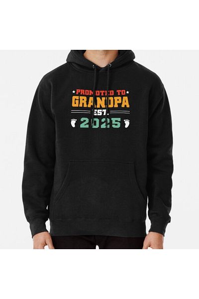 THEWERT Унисекс суитшърт с щампа Grandpa Est 2025