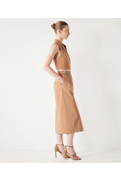 İpekyol Crop Belted Vest