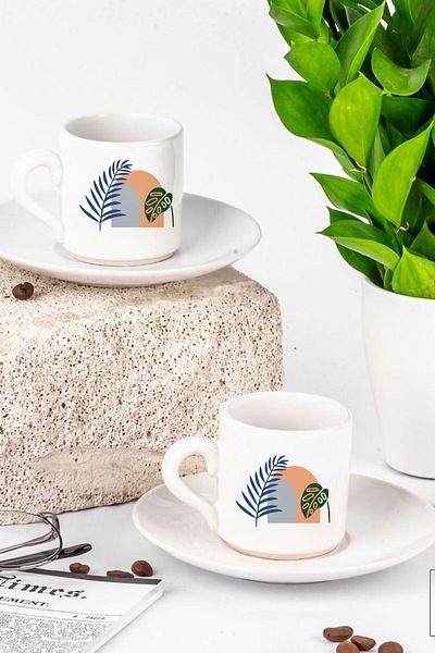 ATÖLYE247 Bohemian Design Gift Set of 2 Cups