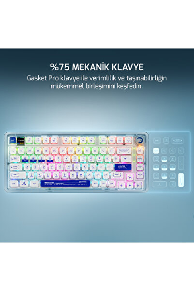 GamePower Gasket Pro Rgb 81 Red Sw Mekanik Klavye
