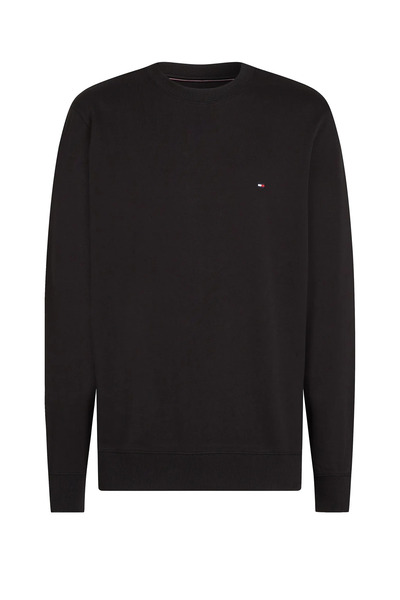 Tommy Hilfiger Erkek ESSENTIAL TERRY CREWNECK Sweatshirt - Siyah