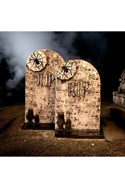 Halloween El Yapımı Seramik Rip Mezar Taşı 27.5cm